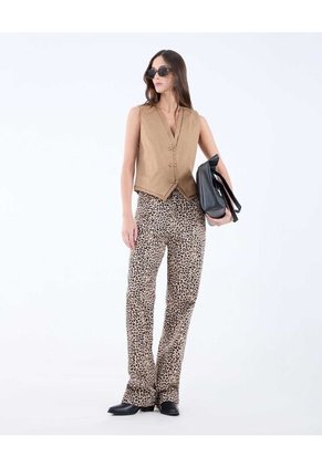 Pantalon Para Mujer 5 Bolsillos Color Camel Marca Seven Seven #28071830