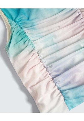 Camiseta Para Mujer Manga Sisa Cuello Alto Color Azul Claro Marca Seven Seven #28096278