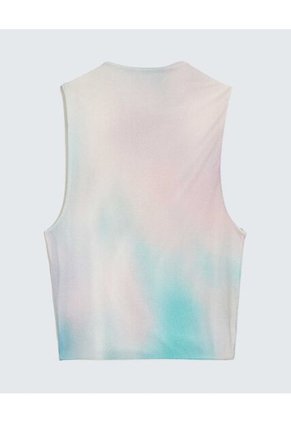 Camiseta Para Mujer Manga Sisa Cuello Alto Color Azul Claro Marca Seven Seven #28096278