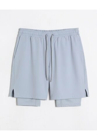 Bermuda  Para Hombre Biker Interno Largo Color Celeste Marca Seven Seven #45100736 Seven Seven