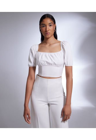 Camiseta Manga Corta Mujer Seven Viscosa Blanco 28095224-10225 Seven Seven