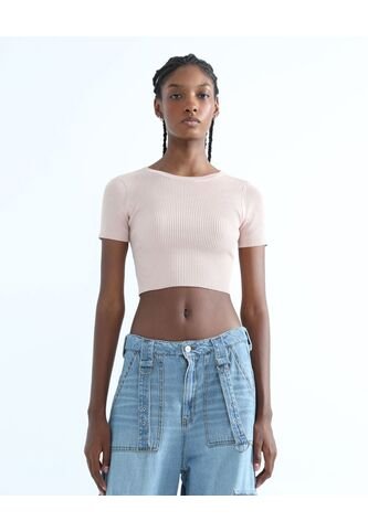 Camiseta Para Mujer Manga Corta Color Rosa  Marca Seven Seven #28095723 Seven Seven