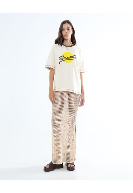 Vestido Para Mujer Manga Sisa Color Arena Marca Seven Seven #28171333