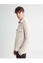 Camisa Para Hombre  Color Beige Marca Seven Seven #45012130 de Seven Seven