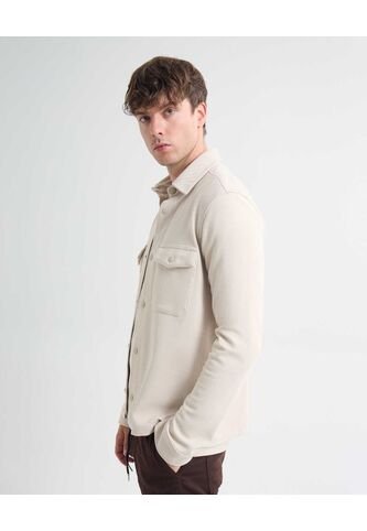 Camisa Para Hombre  Color Beige Marca Seven Seven #45012130 Seven Seven
