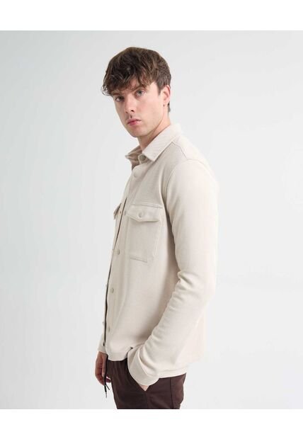 Camisa Para Hombre  Color Beige Marca Seven Seven #45012130