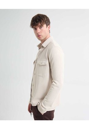 Camisa Para Hombre  Color Beige Marca Seven Seven #45012130