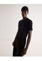 Camiseta Oversize Texturizada  Para Hombre Negro Seven Seven de Seven Seven