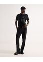 Camiseta Oversize Texturizada  Para Hombre Negro Seven Seven de Seven Seven
