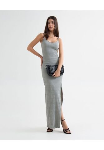 Vestido Tejido  Para Mujer Gris Seven Seven Seven Seven
