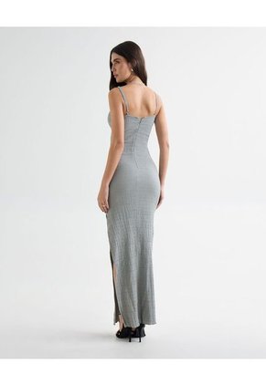 Vestido Tejido  Para Mujer Gris Seven Seven