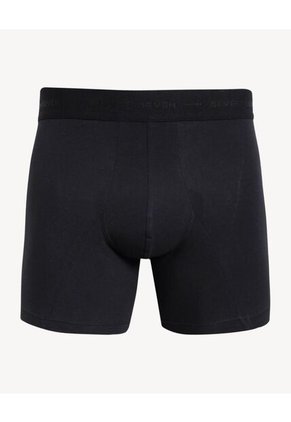 Boxer X3 Para Hombre Filete Medio Algodón Color Negro Marca Seven Seven #45000390