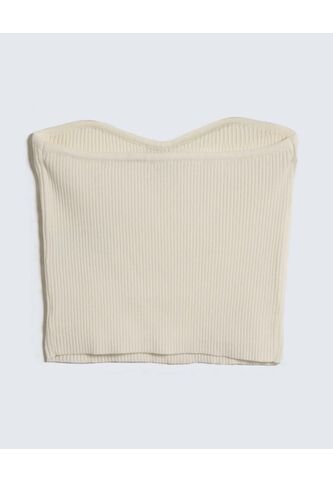 Crop Top Strapless  Para Mujer Crudo Seven Seven Seven Seven