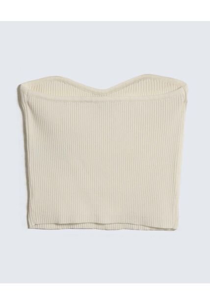 Crop Top Strapless  Para Mujer Crudo Seven Seven