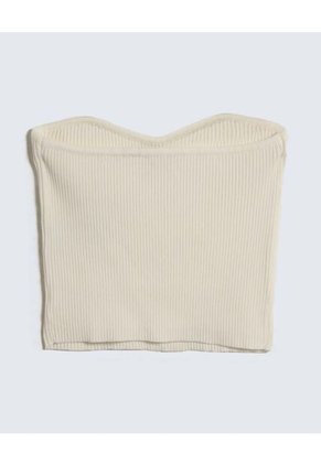 Crop Top Strapless Para Mujer Crudo Seven Seven