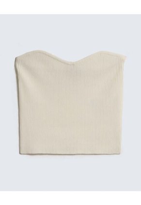 Crop Top Strapless Para Mujer Crudo Seven Seven