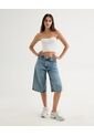 Crop Top Strapless  Para Mujer Crudo Seven Seven de Seven Seven
