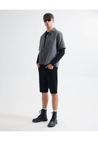 Bermuda Para Hombre Slim Corto Color Negro Marca Seven Seven #45100705 Seven Seven