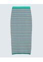 Falda Midi Tejida  Para Mujer Verde Seven Seven de Seven Seven