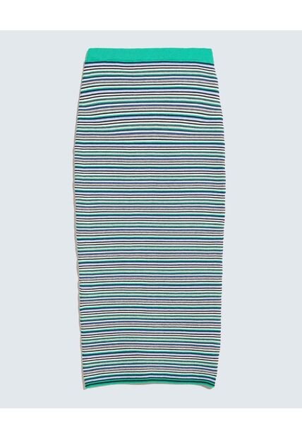Falda Midi Tejida  Para Mujer Verde Seven Seven