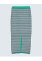Falda Midi Tejida  Para Mujer Verde Seven Seven de Seven Seven