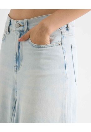 Falda Para Mujer Largo Color Azul Marca Seven Seven #28140917