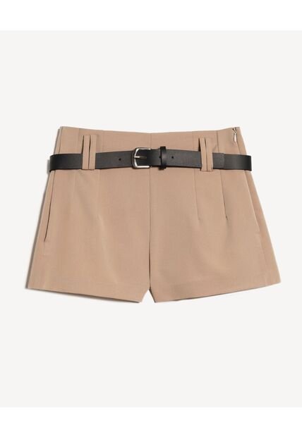 Short Para Mujer Multiusos Plano Color Taupe Marca Seven Seven #28191091