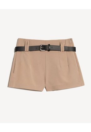 Short Para Mujer Multiusos Plano Color Taupe Marca Seven Seven #28191091
