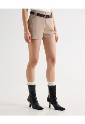 Short Para Mujer Multiusos Plano Color Taupe Marca Seven Seven #28191091