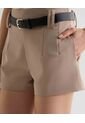 Short Para Mujer Multiusos Plano Color Taupe Marca Seven Seven #28191091 de Seven Seven