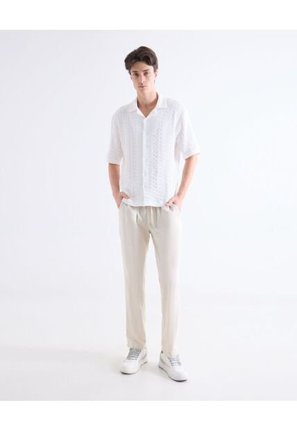 Pantalón  Para Hombre Jogger Color Marfil Marca Seven Seven #45071199
