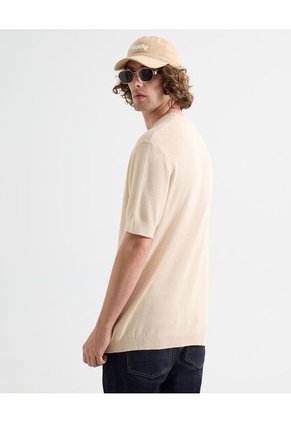 Camiseta Para Hombre Manga Corta Cuello Redondo Color Beige Marca Seven Seven #45092694