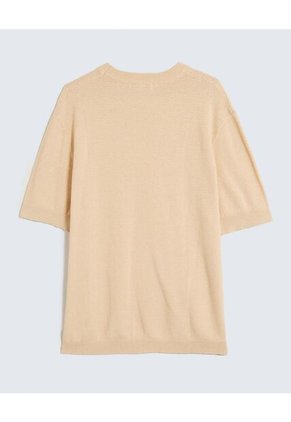 Camiseta Para Hombre Manga Corta Cuello Redondo Color Beige Marca Seven Seven #45092694