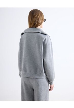 Buzo  Para Mujer Hoodie Color Gris Marca Seven Seven #28060464