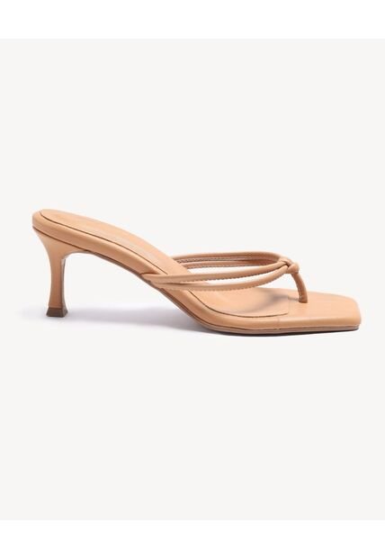 Sandalias Para Mujer Tacon Color Beige Marca Seven Seven #28690095