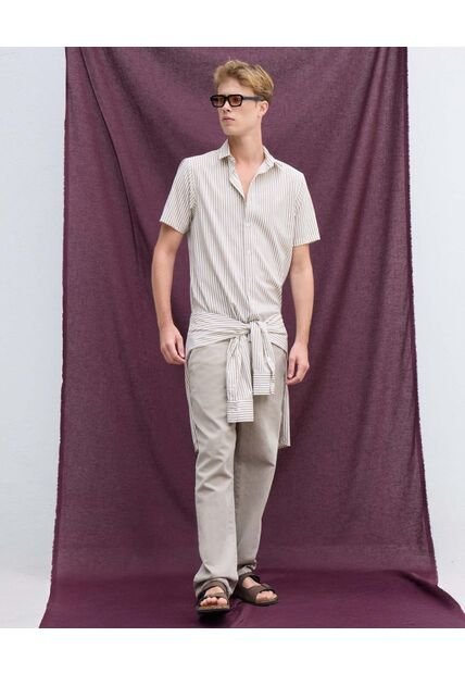 Pantalón  Para Hombre Moda Color Arena Marca Seven Seven #45071135