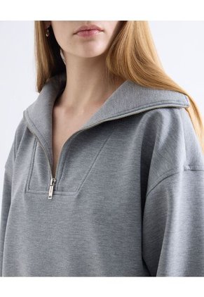 Buzo  Para Mujer Hoodie Color Gris Marca Seven Seven #28060464