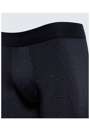 Boxer Para Hombre Filete Medio Color Negro Marca Seven Seven #45000362