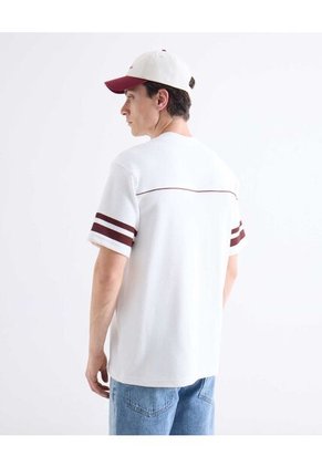 Camiseta  Para Hombre Manga Corta Cuello Redondo Color Marfil Marca Seven Seven #45092849