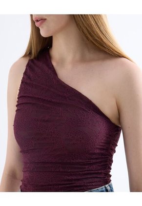 Camiseta Para Mujer Straple Color Vino Marca Seven Seven #28096589