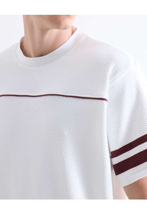 Camiseta  Para Hombre Manga Corta Cuello Redondo Color Marfil Marca Seven Seven #45092849