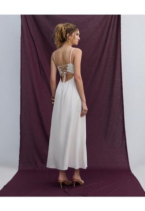 Vestido Para Mujer M/Sisa Largo Color Marfil Marca Seven Seven #28171492