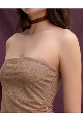 Camiseta  Para Mujer Straple Color Camel Marca Seven Seven #28096600