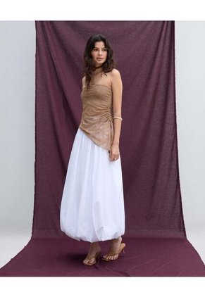 Camiseta  Para Mujer Straple Color Camel Marca Seven Seven #28096600