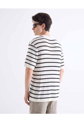 Camiseta  Para Hombre Manga Corta Cuello Redondo Color Marfil Marca Seven Seven #45092794