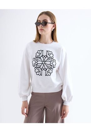 Buzo Para Mujer Cuello Redondo Color Blanco Marca Seven Seven #28060471