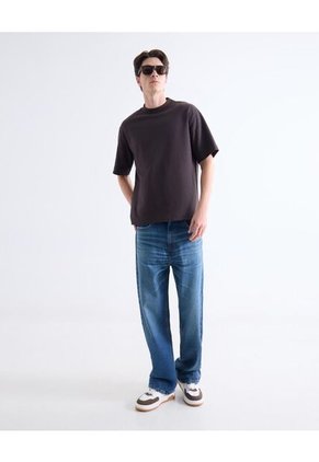 Camiseta  Para Hombre Manga Corta Cuello Redondo Color Negro Marca Seven Seven #45092839