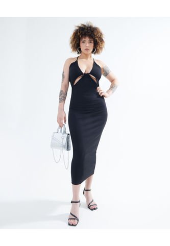 Vestido Para Mujer Manga Sisa Color Negro Marca Seven Seven #28171209 Seven Seven