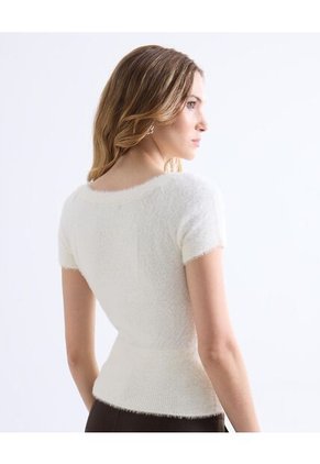 Camiseta  Para Mujer Manga Sisa Moda Color Blanco Marca Seven Seven #28096428