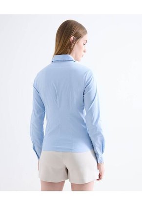 Blusa  Para Mujer Manga Larga Color Azul Marca Seven Seven #28124159